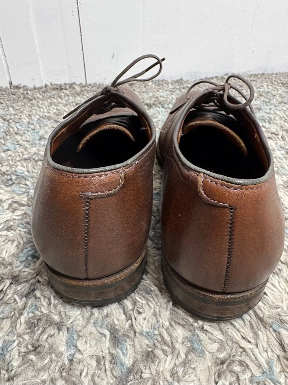 Allen Edmonds Shoes Mens 9 San Marco Oxfords Brown Leather Career Office